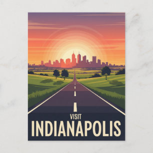 Vintage Indiana Indianapolis Postcard