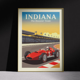 Vintage Indiana Poster