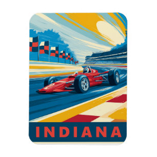 Vintage Indiana Racing Magnet