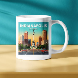 Vintage Indianapolis Indiana Coffee Mug