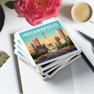 Vintage Indianapolis Indiana Magnet