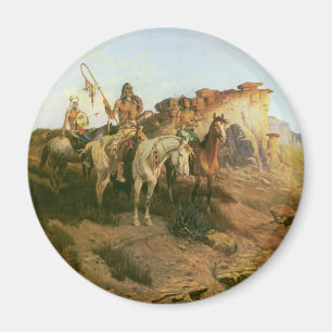 Vintage Indians, Prowlers of the Prairie, Seltzer, Magnet