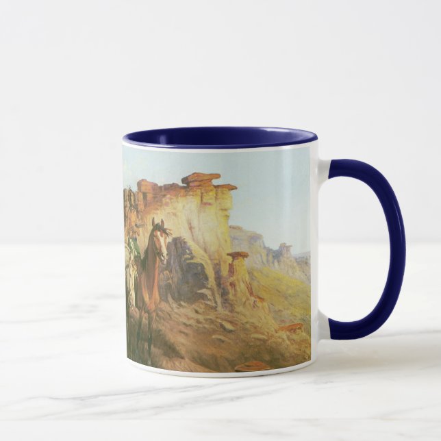 Vintage Indians, Prowlers of the Prairie, Seltzer, Mug (Right)