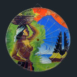 Vintage Indonesia Bali Travel Poster<br><div class="desc">Vintage Indonesia Bali Travel Poster as a background for the dartboard.</div>