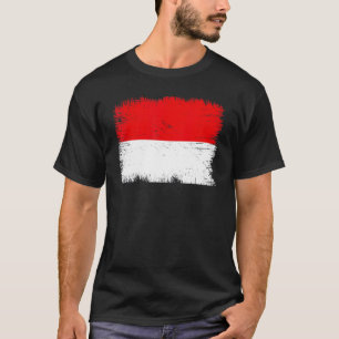 Vintage Indonesia Flag Indonesian Independence Day T-Shirt