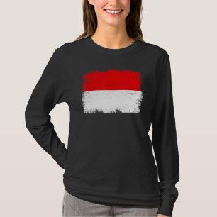 Vintage Indonesia Flag Indonesian Independence Day T-Shirt