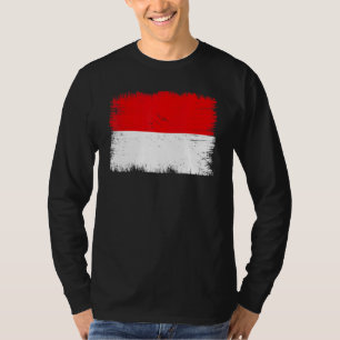 Vintage Indonesia Flag Indonesian Independence Day T-Shirt