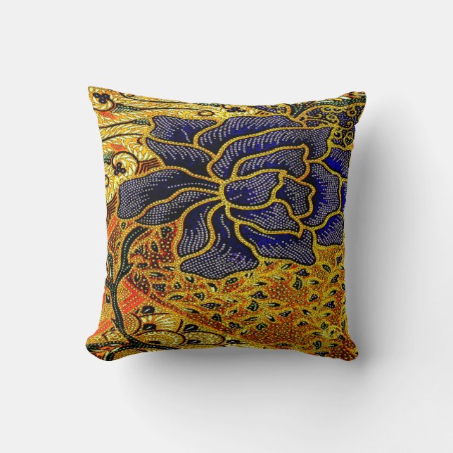 Vintage, Indonesian Batik Cushion (Front)