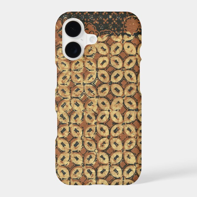 Vintage Indonesian Batik Kawung Pattern Rustic (Back)