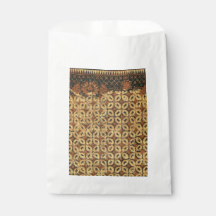Vintage Indonesian Batik Kawung Pattern Rustic Favour Bags