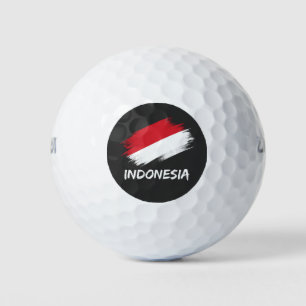 Vintage Indonesian: Indonesia Flag Sports Lovers Golf Balls