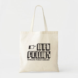 Vintage Info Power Tote Bag