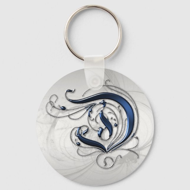 Vintage Initial D Key Ring (Front)