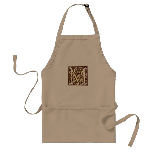 Vintage Initial M Standard Apron (Front)