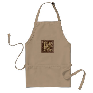 Vintage Initial R Standard Apron