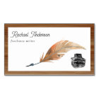 Vintage Inkwell Feather Quill Pen QR Code Writer