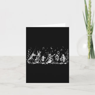 Vintage Insect Band Music Bugs Nature Lover Card