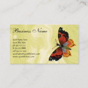 Vintage Insects or Bugs, Beautiful Butterfly Business Card