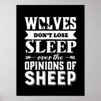 Vintage Inspirational Motivation Quote Wolves