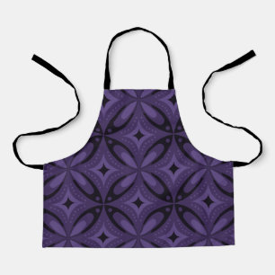 Vintage-Inspired Abstract Geometric Design Apron