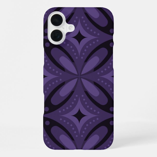 Vintage-Inspired Abstract Geometric Design iPhone Case (Back)