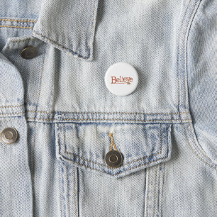 Vintage-Inspired Believe, Nostalgic Holiday 3 Cm Round Badge