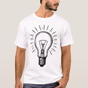 Vintage Inspired Bright Idea Lightbulb T-Shirt