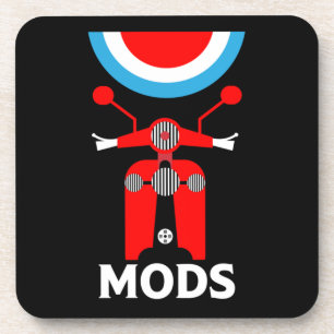 Vintage Inspired British Mods And Rockers Coaster