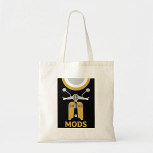 Vintage Inspired British Mods And Rockers Tote Bag