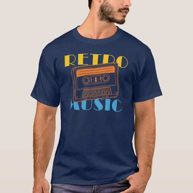 Vintage inspired cassette tape T-Shirt (Front)