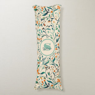 Vintage-Inspired Colourful Paisley Leaf Pattern (3 Body Cushion