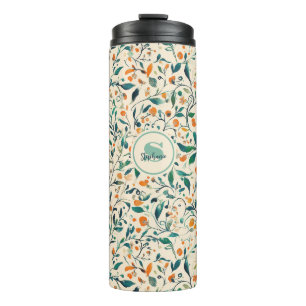 Vintage-Inspired Colourful Paisley Leaf Pattern (3 Thermal Tumbler