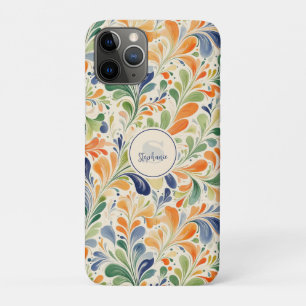 Vintage-Inspired Colourful Paisley Leaf Pattern (4 Case-Mate iPhone Case