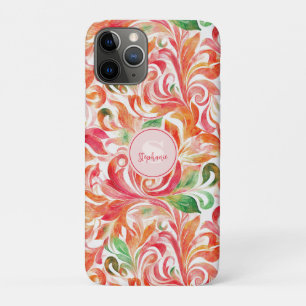 Vintage-Inspired Colourful Paisley Leaf Pattern (5 Case-Mate iPhone Case