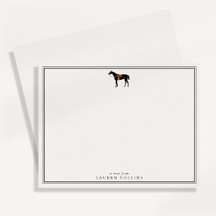 Vintage inspired Equestrian Horse note card