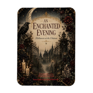 Vintage-Inspired Halloween for Mysterious Evening Magnet