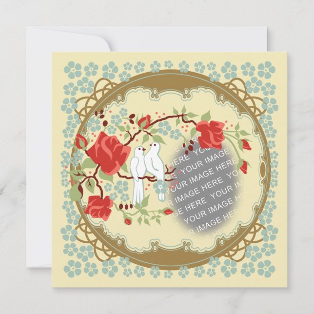 Vintage Inspired Love Invitation (Front)