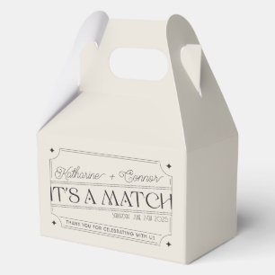 Vintage-Inspired Matchbox Wedding Favour Box