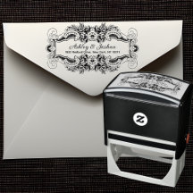 Vintage Inspired Ornamental Floral Return Address