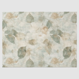 Vintage-Inspired Pressed Leaf in Warm Colours Tissue Paper