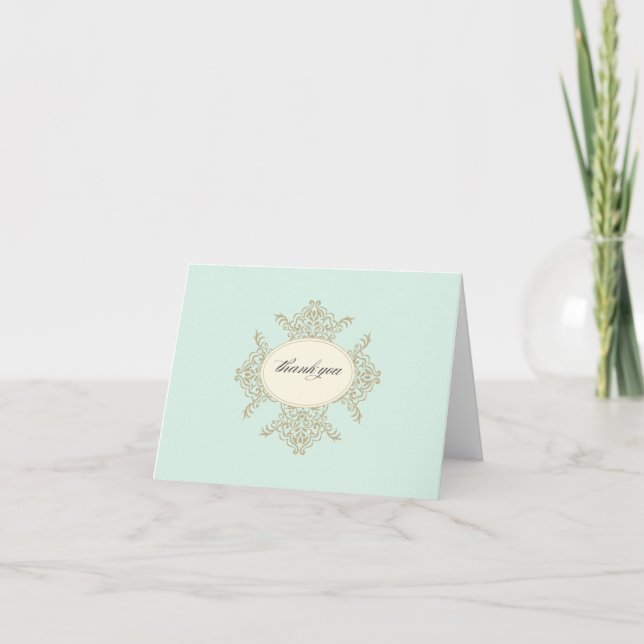 {vintage inspired}  thank you card (Front)
