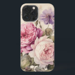Vintage Inspired Watercolor Roses iPhone 13 Pro Max Case<br><div class="desc">Vintage Inspired Watercolor Rose Pattern 
Thank you for visiting and shopping in my store!
All My Love</div>