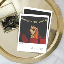 Vintage Instant Photo Save The Date Card