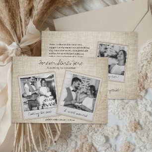 Vintage Instant Photo Wedding Thank You