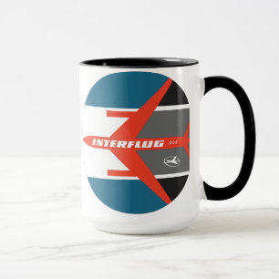 Vintage Interflug Airlines Mug (Later Design)