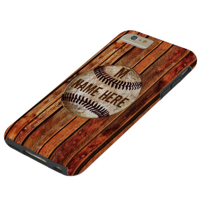 Vintage iPhone 6 PLUS Baseball Case PERSONALIZED (Top)