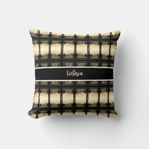 Vintage Iran Isfahan chehel sotun palace Postcard Cushion