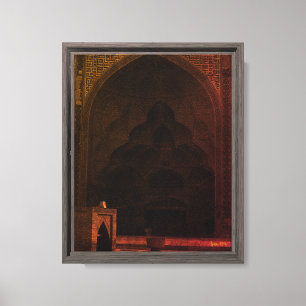 Vintage Iran Isfahan friday Mosque Canvas Print