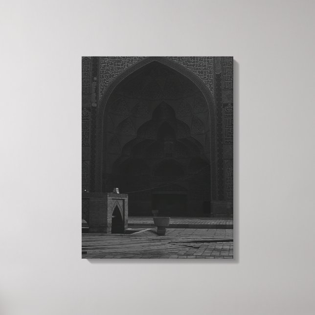 Vintage Iran Isfahan friday Mosque Canvas Print (Front)