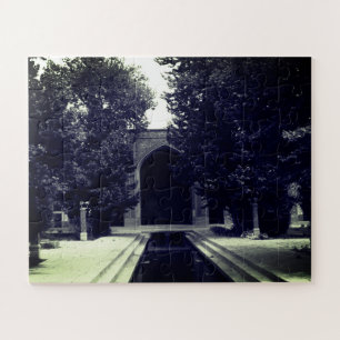 Vintage Iran Isfahan mosque Jigsaw Puzzle